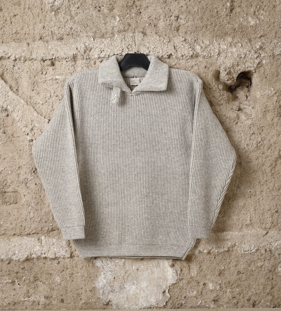 Pull laine homme Charmoise, coloris beige kasha