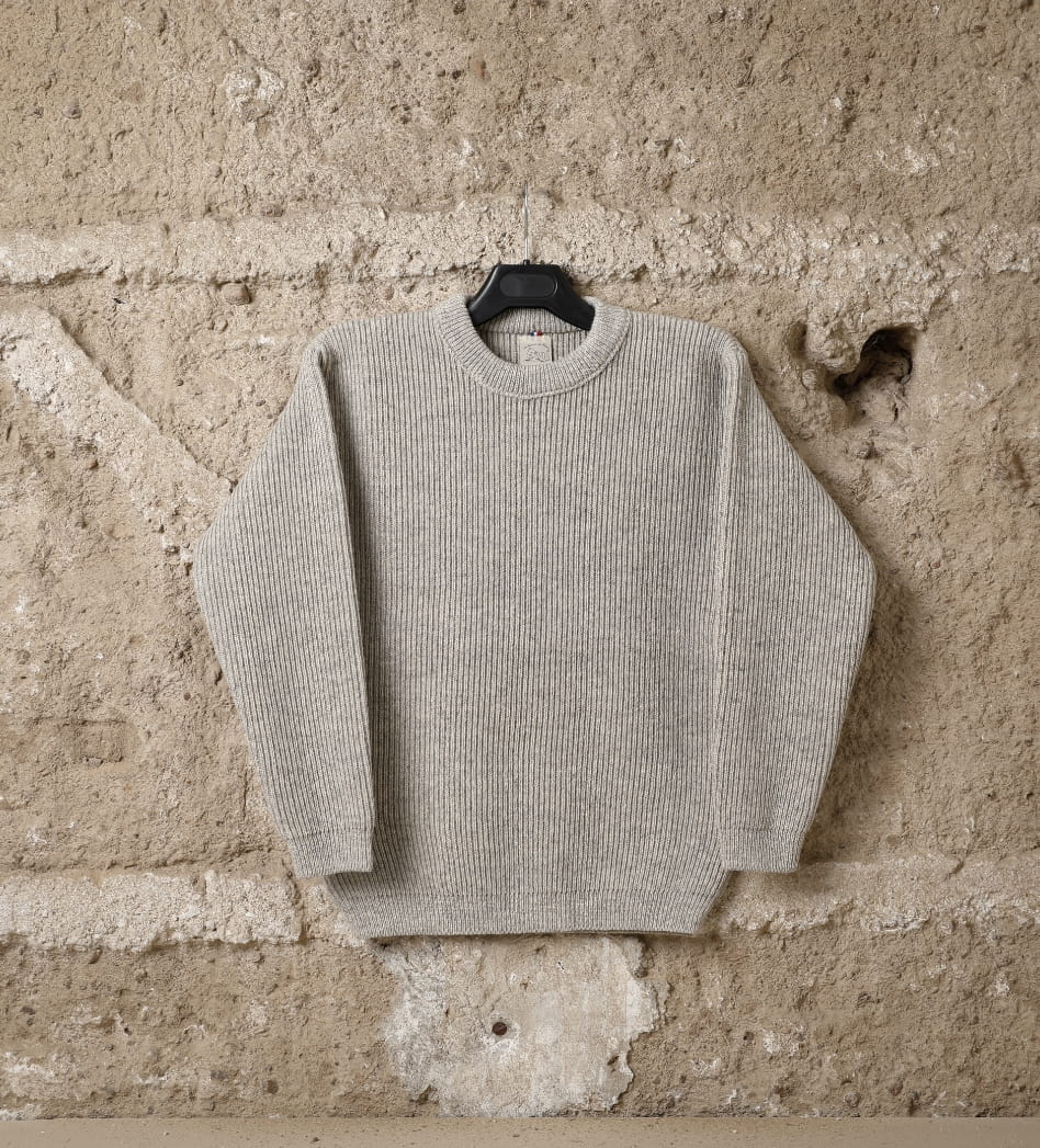 Pull laine homme Avranchin, coloris beige kasha