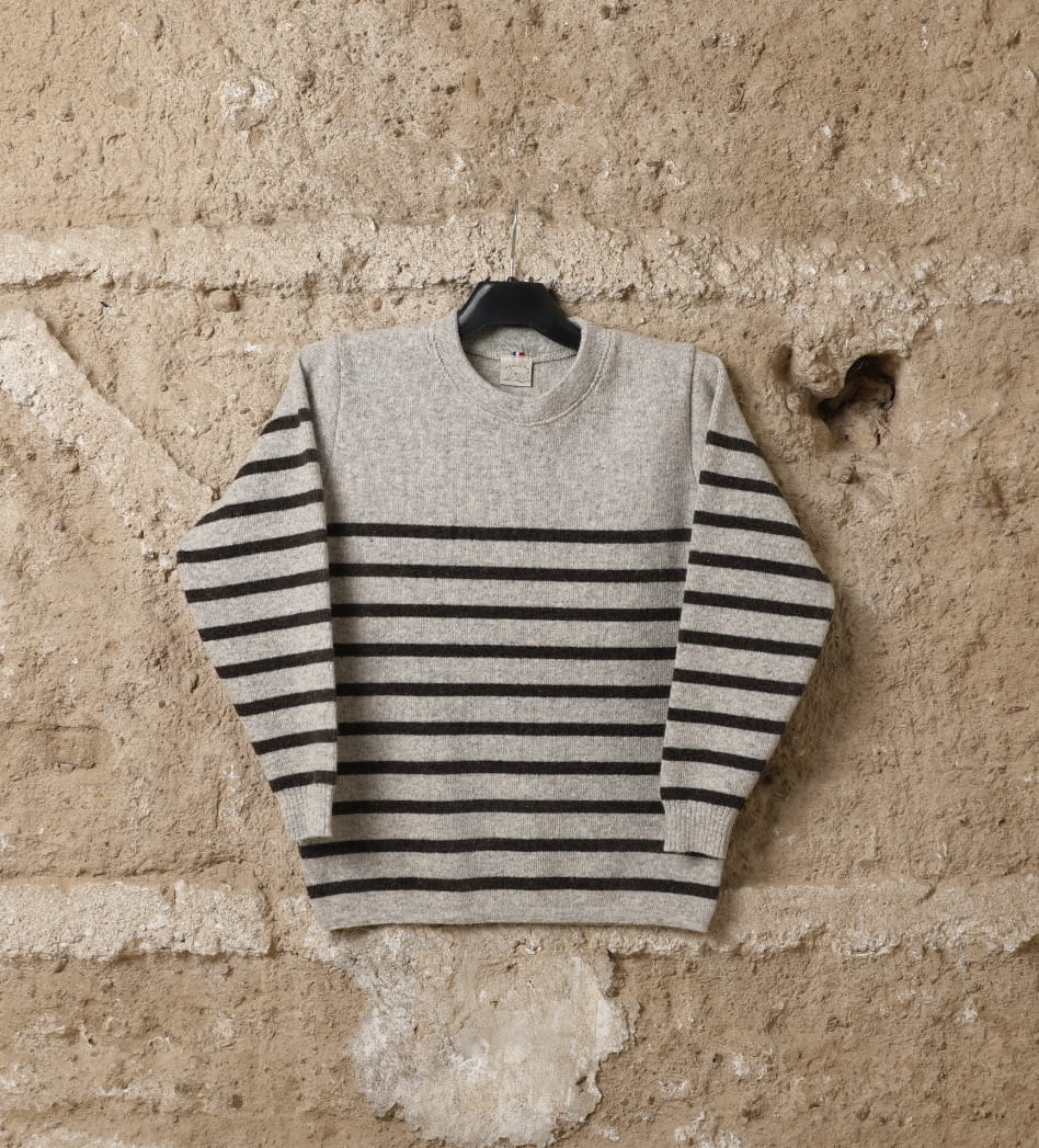 Pull laine homme Clun, coloris beige kasha