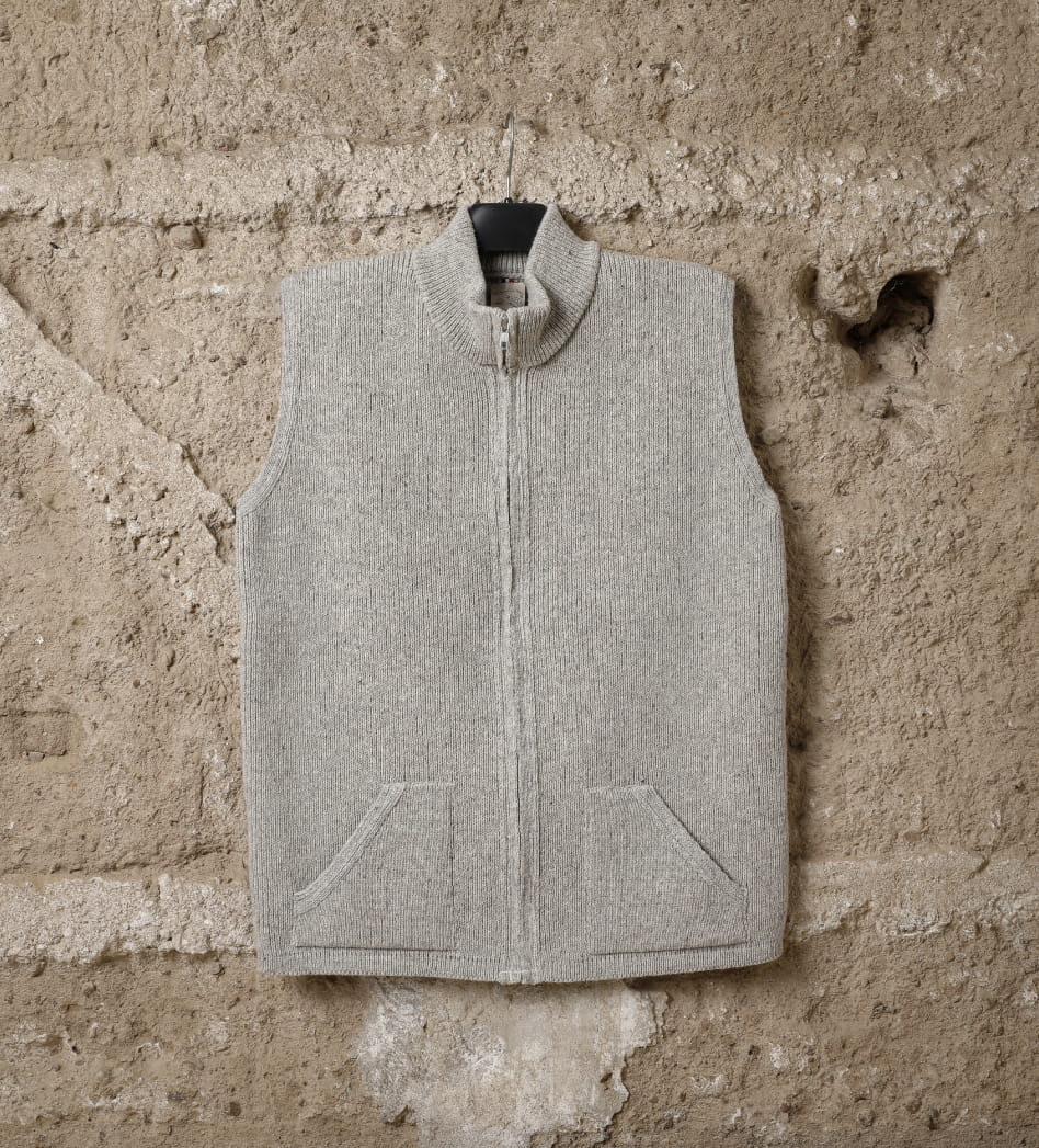 Veste laine homme béarnaise, coloris beige kasha