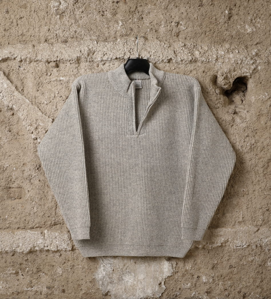 Pull laine homme Rava, coloris beige kasha