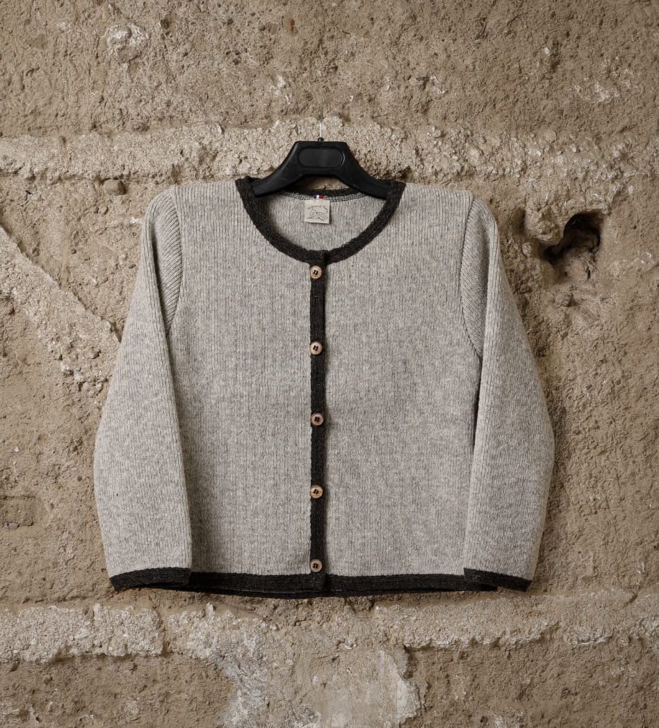 Veste laine femme Brigasque, coloris beige kasha (vue 2)