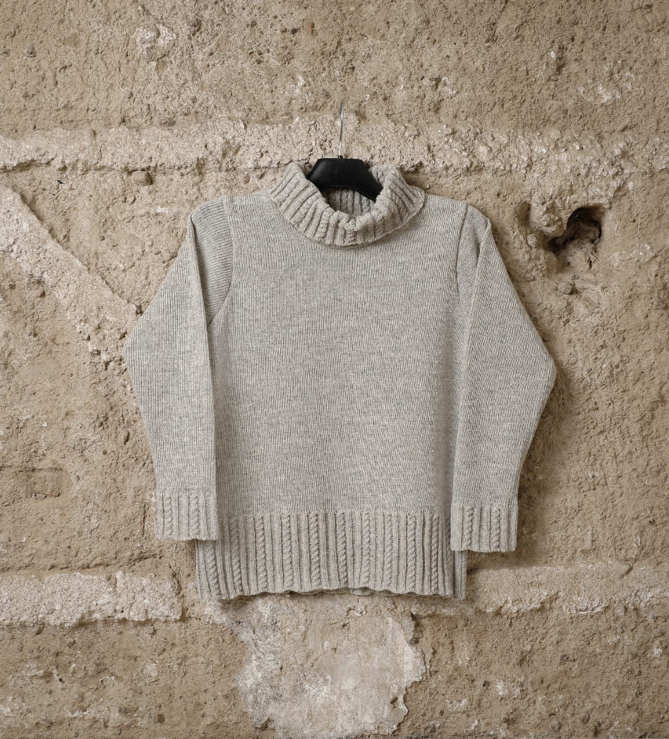 Pull femme Forest en laine, coloris beige kasha