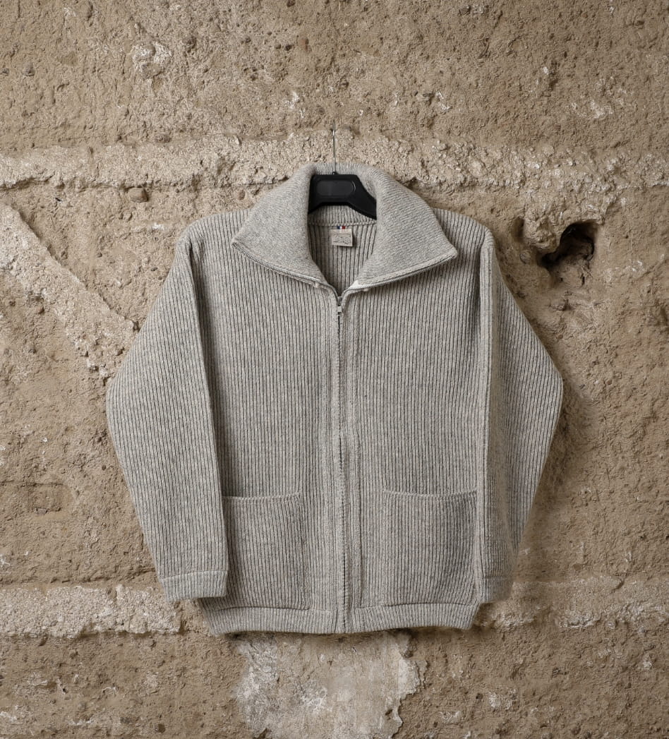 Veste laine homme Noir du Velay, coloris beige kasha