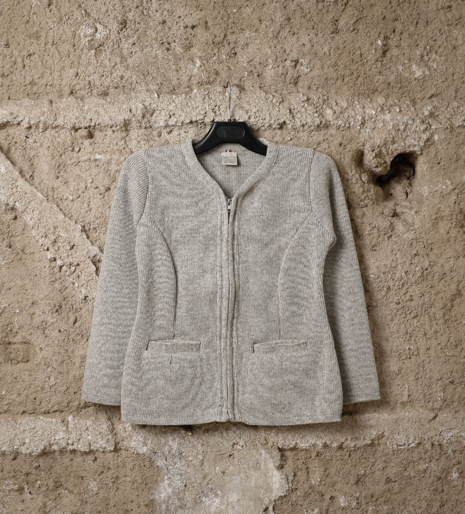 Veste laine femme Garrigues, coloris beige kasha