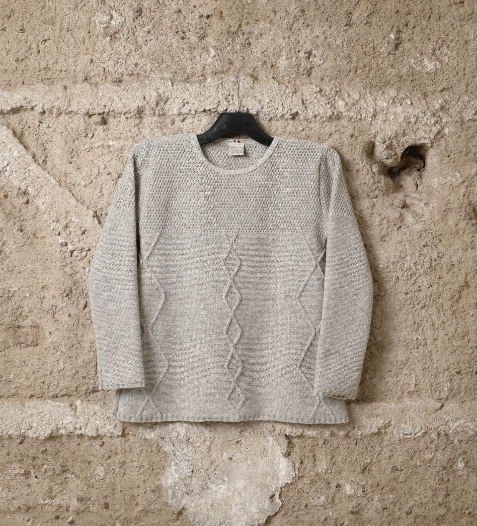 Pull laine femme Campan, coloris beige kasha