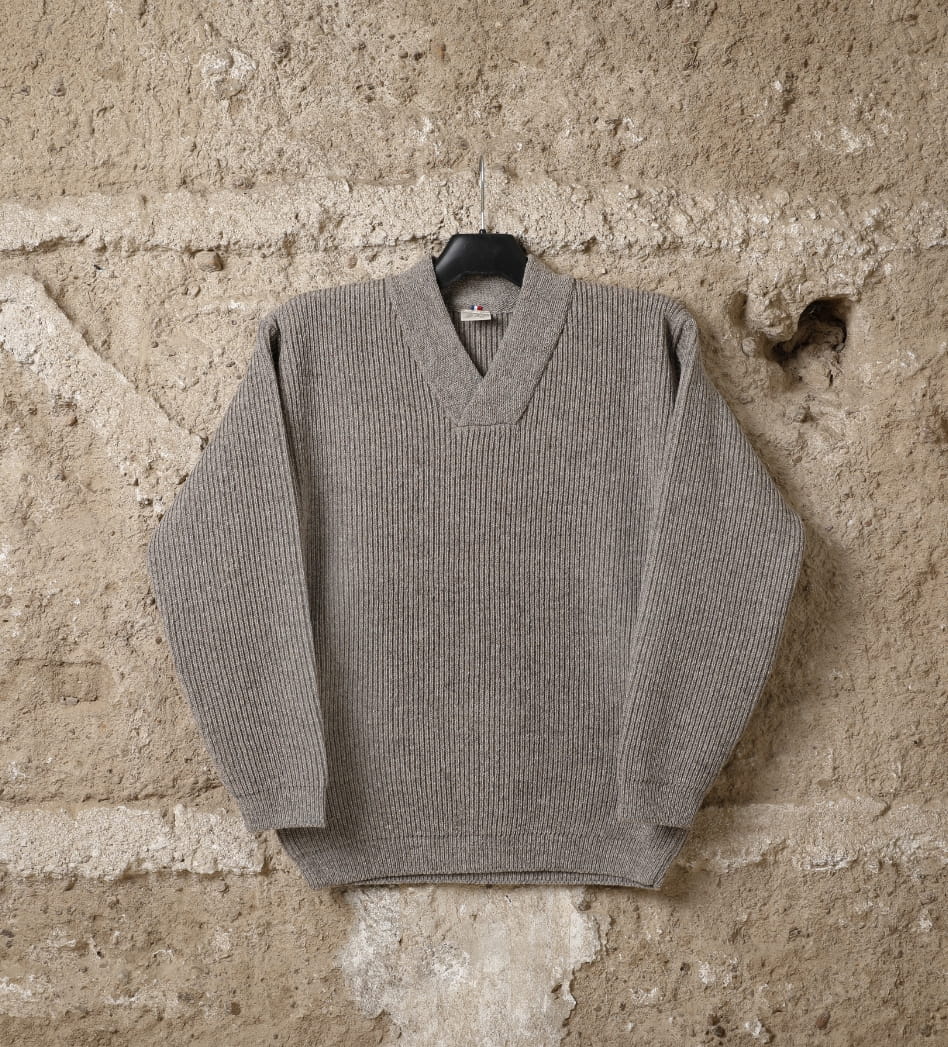 Pull laine homme Texel, coloris beige foncé
