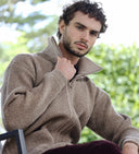 Veste laine homme Noir du Velay