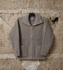 Veste laine homme Noir du Velay