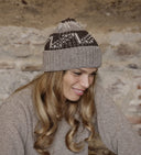 Bonnet en laine Jacquard femme