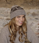 Bonnet en laine Jacquard femme