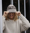 Bonnet en laine Jacquard femme
