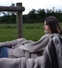 Plaid en laine rayure basque