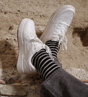 Chaussettes laine rayées