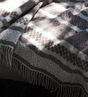 Plaid en laine chevron