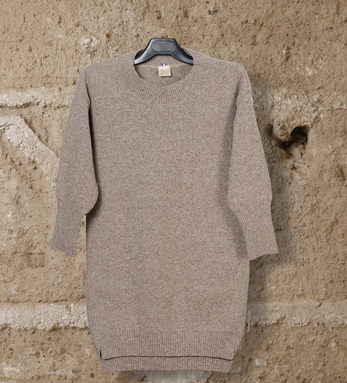 Pull laine femme Romanov, coloris beige foncé (vue 2)