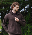 Veste laine homme Noir du Velay