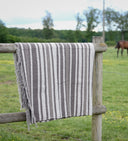 Plaid en laine chevron