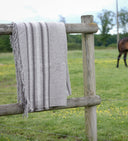 Plaid en laine rayure basque