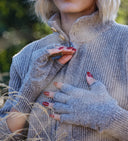 Mitaines femme en laine fine