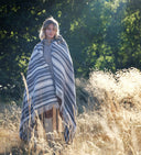 Plaid en laine chevron