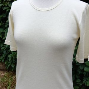 sous-vetement manche courte col rond femme