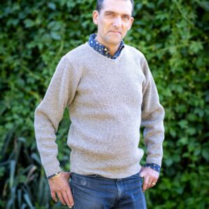 Pull en laine- Caussenarde col V 2
