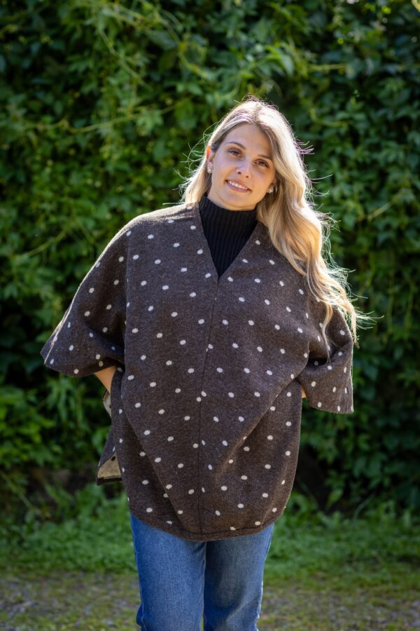 Poncho Merinos pure laine