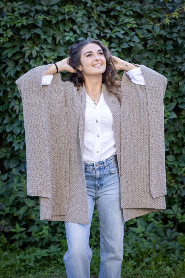 VESTE PONCHO FEMME LIMOUSINE – Image 5