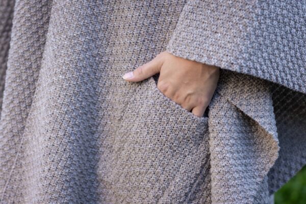 VESTE PONCHO FEMME LIMOUSINE – Image 2